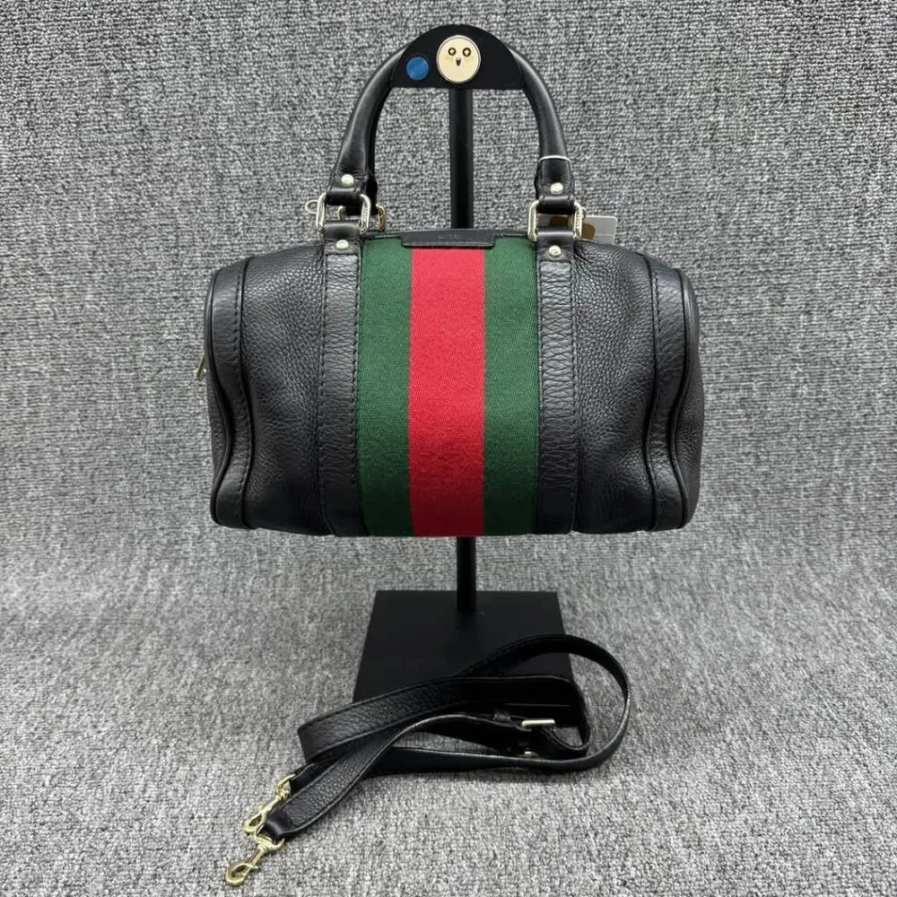 Gucci Boston Small Canvas Vintage Crossbody Bag 625-041125 - Picture 2 of 16